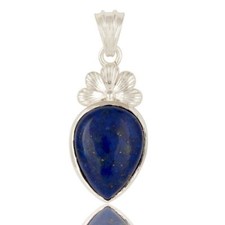 Handmade 925 Sterling Silver Lapis Lazuli Gemstone Designer Pendant