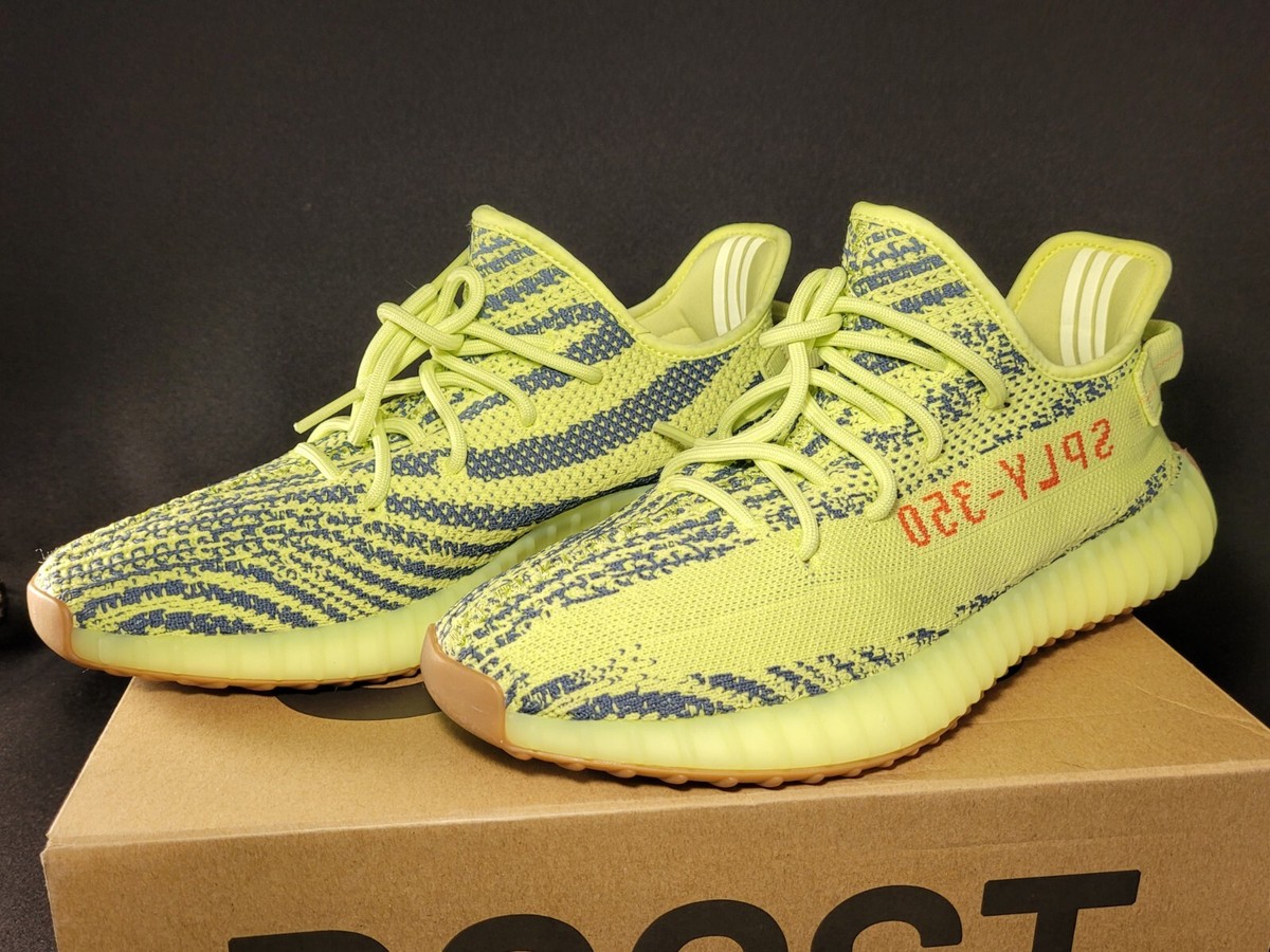 Size 10.5 Adidas Yeezy Boost 350 V2 Yellow Shoes B37572, 18738-1