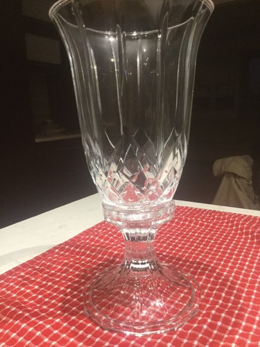 Block Crystal 12 Inch 2 Piece Candle Holder - Picture 2 of 4