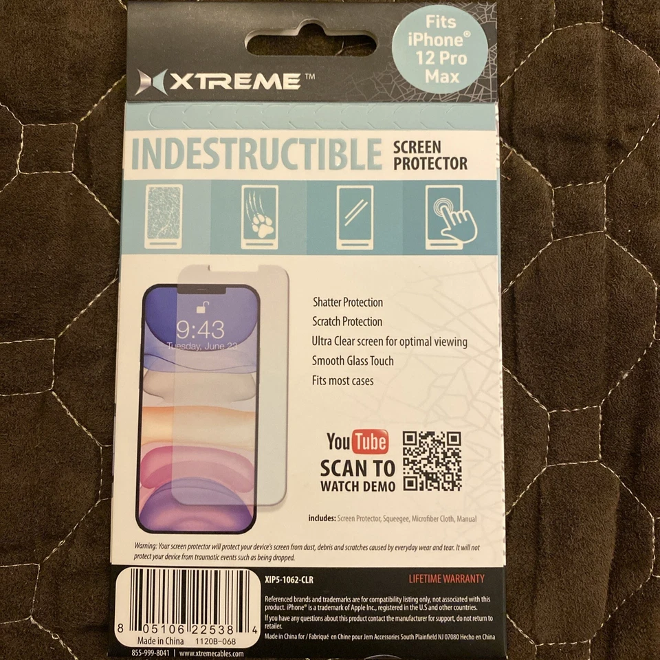 Xtreme Indestructible Screen Protector for iPhone 12 Pro Max - Image 2 of 2