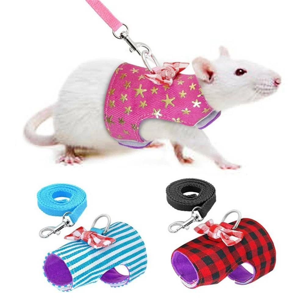 Pet Leash Small Animal Ferret Harness Leash for Squirrel Hamster