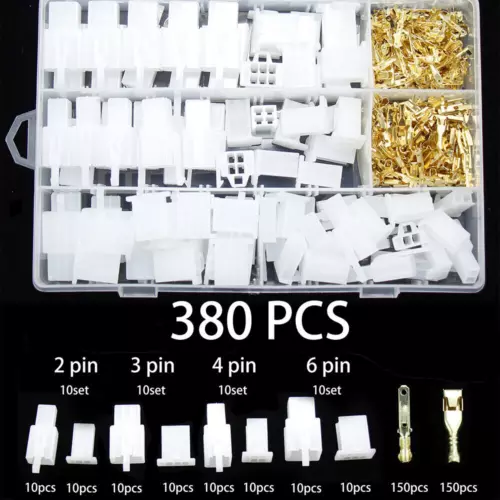 380x Steckverbinder Sortiment KFZ Stecker 2-6 Polig Auto Buchse Set 1,0-2,5 mm² - Bild 1 von 9
