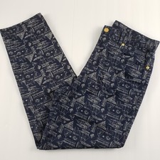 Lauren Ralph Lauren Women's Size 8 Nautical Boat Ship Navy Blue Pants Excellent