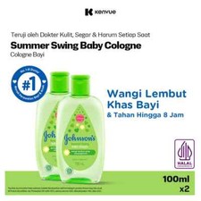 JOHNSON'S - Summer Swing Baby Cologne Baby Fragrance Oil 100ml x2