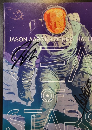 Sea of Stars (2019) #2 SIGNED Jason Aaron & Dennis Hopeless with Notarized WOS - Picture 4 of 7