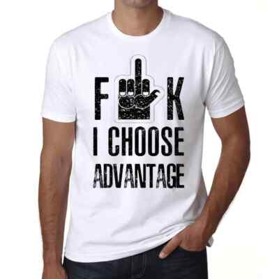 ULTRABASIC Herren T-Shirt F**k Je Choisis L'Vantage F**k I Choose Advantage