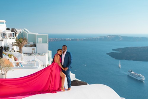 Long Flying Dress for Photoshoot, Bridal Wedding dress, long Engagement Dress - Picture 6 of 11
