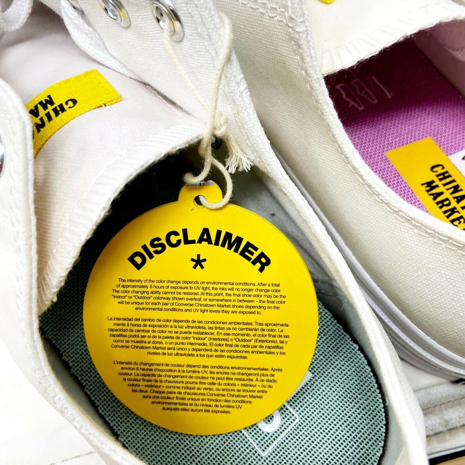 Converse Chinatown Market Chuck 70 Ox White UV Color Changing Mens Shoes 166599C thumbnail 8