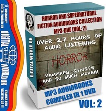 Horror & Supernatural Stories Audiobooks VOLUME 2 -  Classic Titles in 1 MP3-DVD