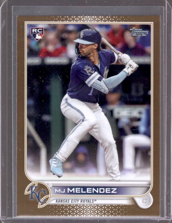 MJ MELENDEZ 2022 Topps Update #US223 Gold Rookie RC #0114/2022 Royals