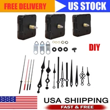 DIY Clock Movement Quartz Mechanism Wall Replacement Repair Tool Parts Hands New