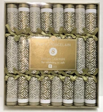 LOT OF 2 PARTY PORCELAIN SAUCER CRACKERS CELEBRATING  IN STYLE  TALKING TABLES