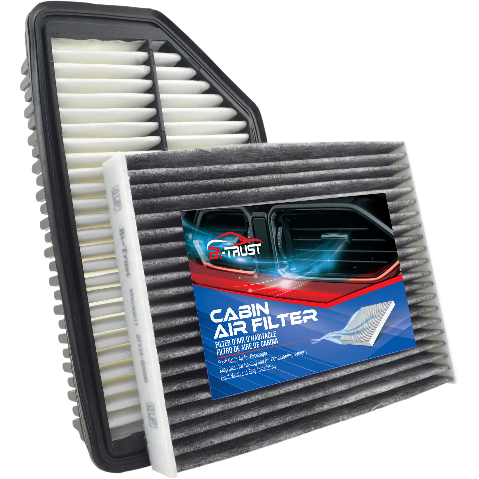 Engine & Cabin Air Filter for 2014 2015 2016 2017 2018 2019 Kia Soul L4 1.6 2.0