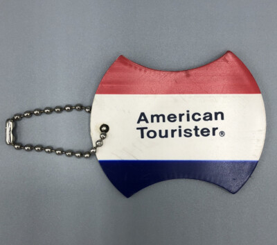 Vintage 70s American Tourister Classic Hang Tag Logo Luggage Tag Decor USA - A01