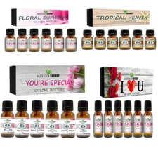Premium Grade Fragrance Oil Gift Set 6/10ml Candle Soap Perfume Making and more
