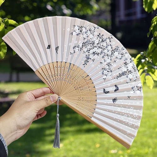 Everyday Use Fan Versatile Folding Elegant Chinese Style Vintage Handheld Fans - Picture 3 of 18