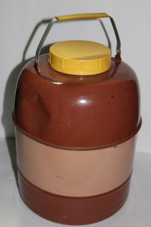 Termo/enfriador de agua de metal vintage/para Sportsmaster Columbian CALIENTE o FRÍO Foto 2 de 2