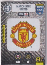 Panini Adrenalyn FIFA 365 2021 N° 22 Manchester United Insigne De Club Neuf