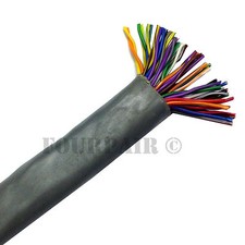 CAT3 Riser CMR 25 Pair 24AWG Bulk Voice Telco Trunk Backbone Cable Gray - 100FT