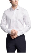 Tommy Hilfiger Men's Dress Slim Fit Shirt, White Multi, L 16.5 36-37