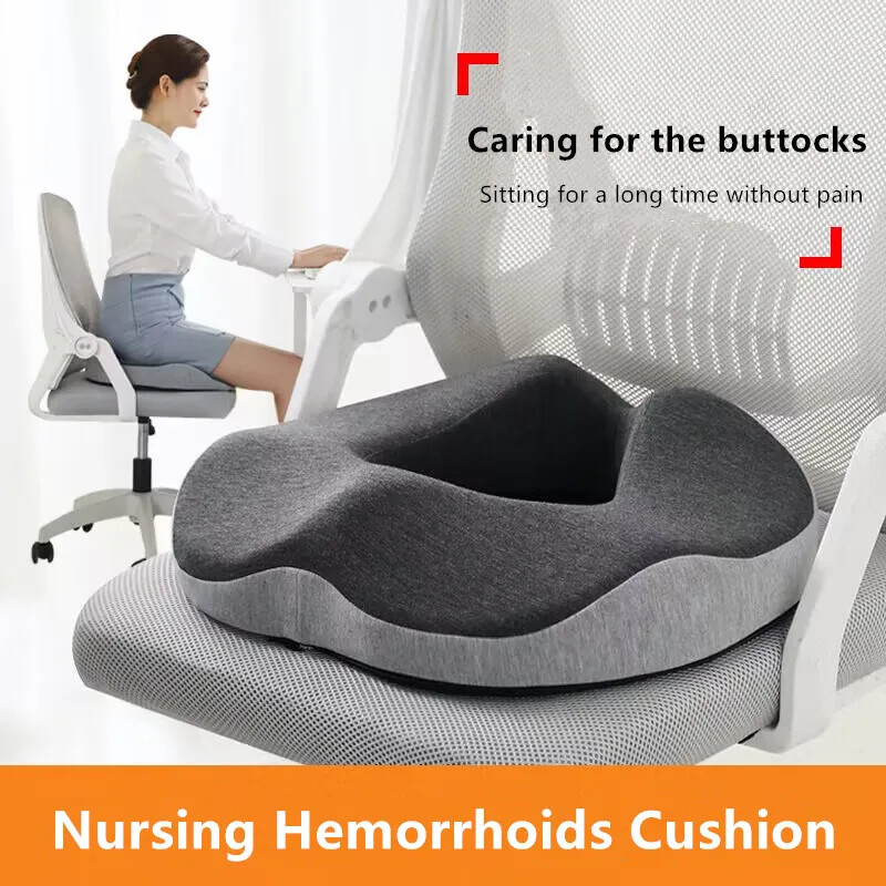 Nursing Hemorrhoid Sciatica Relief Donut Seat Cushion for Tailbone Pain  -image