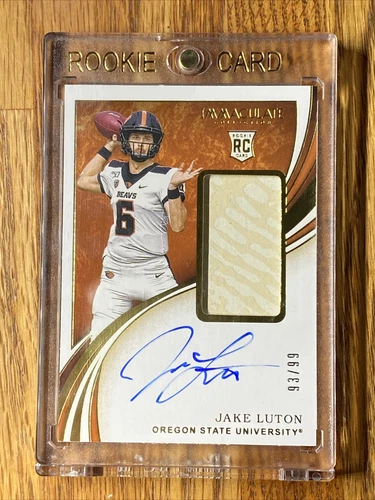 2020 JAKE LUTON Panini Immaculate Jaguars Rookie RC Patch On Card Auto 93/99 🔥