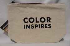 WORLD MARKET "Color inspires" canvas pencil pouch case NWT