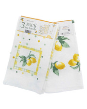 100% Cotton Kitchen Tea Towels Pack Of 3 Terry Tea Towel Set Home Dish Cloth