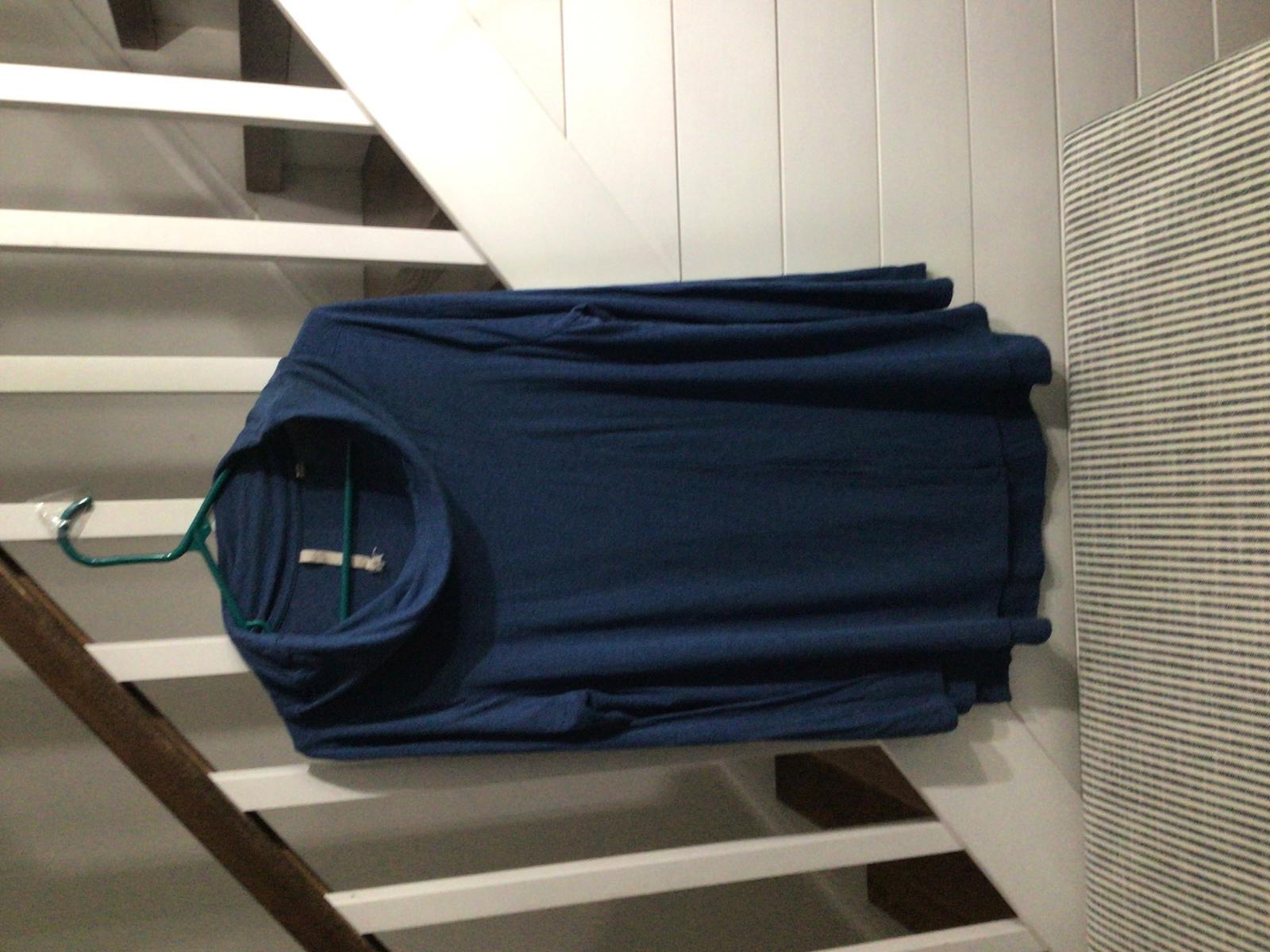 Rust & Blue CB Cowl Tunic Set