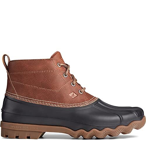 Sperry Men's, Brewster Leather Low-Cut Laced Boot, Brown / Black, Size 12