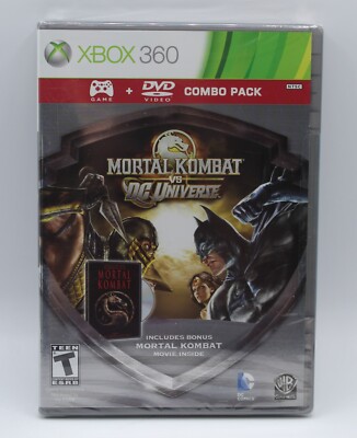 Mortal Kombat vs. DC Universe Including Bonus Mortal Kombat Movie Xbox 360 NEW