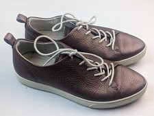 Women  s Ecco Bronze Brown Leather Lace Up Shoe Casual EU 37 US 6
