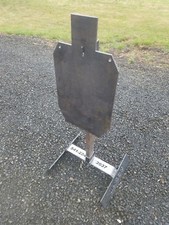Steel Gong Target Stand W/ Torso Target 2/3 IDPA 12 20 AR500