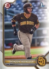 2022 1st Bowman Paper #BP-28 Brandon Valenzuela
