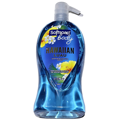 Softsoap Body Hawaiian Luau Jasmine Vanilla Scent Body Wash 32oz