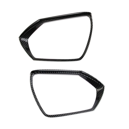 Carbon Fiber Style Side Door Mirror Rain Barrier Cover Trim for Hyundai Elantra - Picture 4 of 11