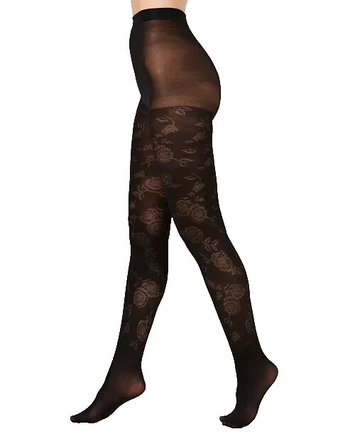 Size M Polyester Floral Pantyhose and Tights for Women
