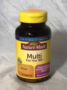 Nature Made Multi for Her 50+ Vitamin/Mineral Tablets 90 ...
