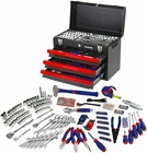 WORKPRO 408 PCS Mechanics Tool Set Wrench Socket kit Ratchet Metric Set With Box