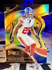 2023 Deonte Banks Panini Select Club Level Black & Red Die-Cut Rookie Card #278. rookie card picture