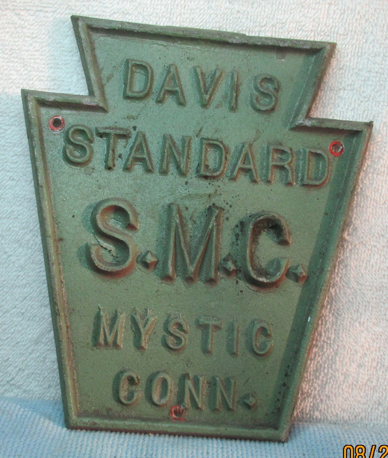 3 early vintage aluminum brass and cast iron signs eBay