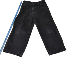 Wrangler Boy's Size 4 Regular Adjustable Waist 100 Cotton Black Jeans