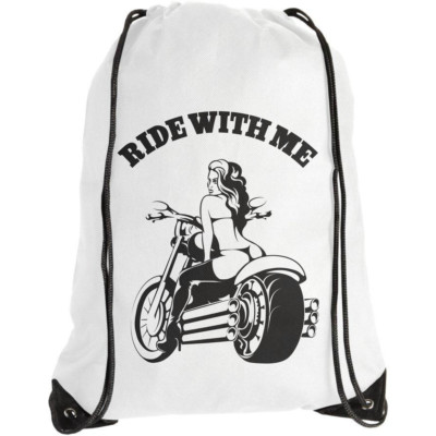 Turnbeutel Sportbeutel Gymbag Ride with me