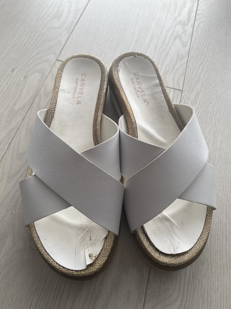 Carvela kream best sale sandals