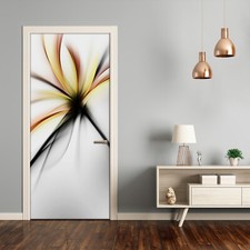 3D Home Art Porta Parete Autoadesivo Rimovibile Adesivo Fiori Fiore Astratto