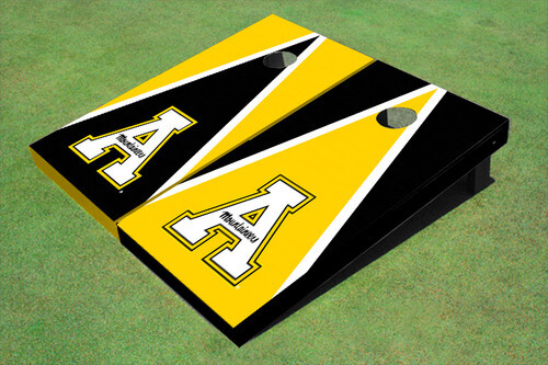 Appalachian State University "A" Alternating Triangle Custom Cornhole Board - Picture 1 of 1