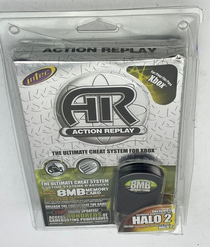 XBox Action Replay 8MB Memory Card with Exclusive HALO 2 Powersaves NIP / NEW - Picture 2 of 8