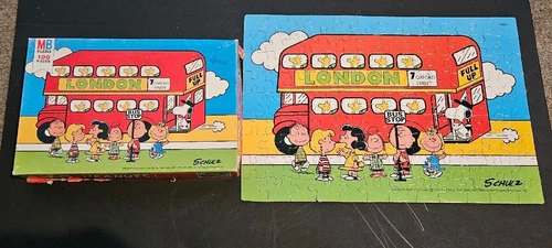 Vintage Milton Bradley Peanuts 100 Piece Puzzle # 4382-1 1978
