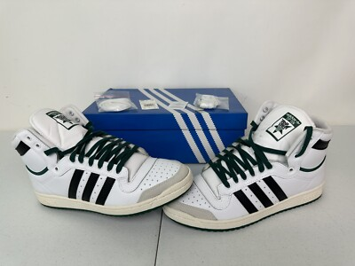 #ad Adidas Originals Top Ten Hi White Green Black Men’s Size 10.5 EF6364 w Box $63.98