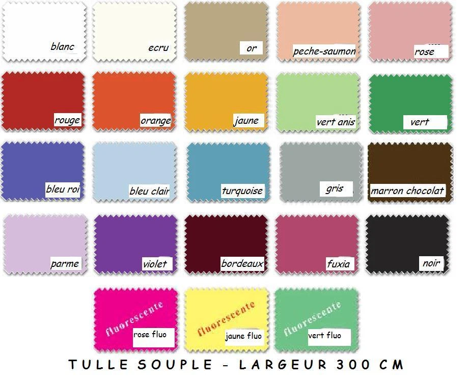 Tulle souple au metre 300 cm grande largeur déco mariage salle par 50 cm